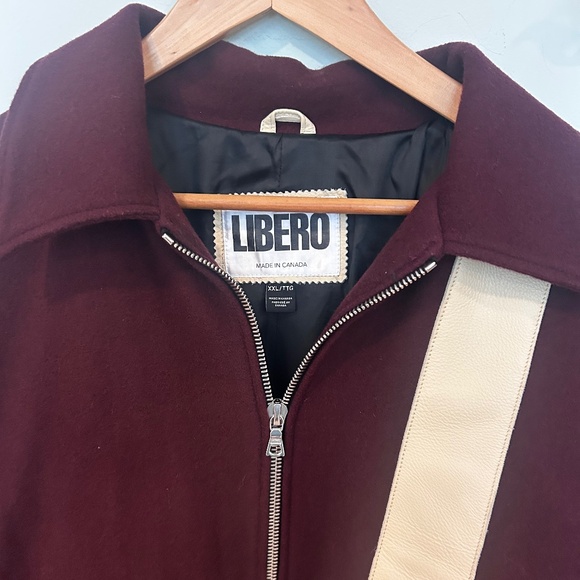 Libero Burgundy wool jacket- XXL - Picture 2 of 11
